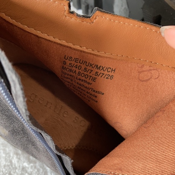 New in Box gentle souls Kenneth Cole Mona Bootie Charcoal Size 9.5 - Picture 8 of 8